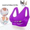 thumbnail image 4 of Sleeping Bras for Women Clearance 3PC Wireless Bras for Women No Underwire Comfort Seamless Supportive Bra Push up Bralettes with Removable Pads No Padding Bra Purple, 4 of 7