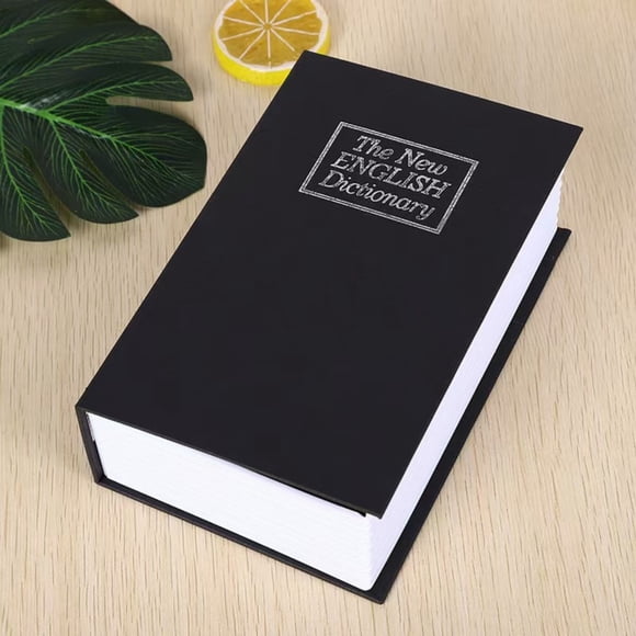 Noehoiugi 1 Packs Book Safe With Lock Secret Metal Safe Box Portable Hidden Lock Box Fake Book Concealment Furniture For Money Jewelry