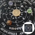 thumbnail image 4 of Tarot Tablecloth Divination Tarot Card Pad Board Game Pendulum Runes Table Cloth 30x30cm, 4 of 5