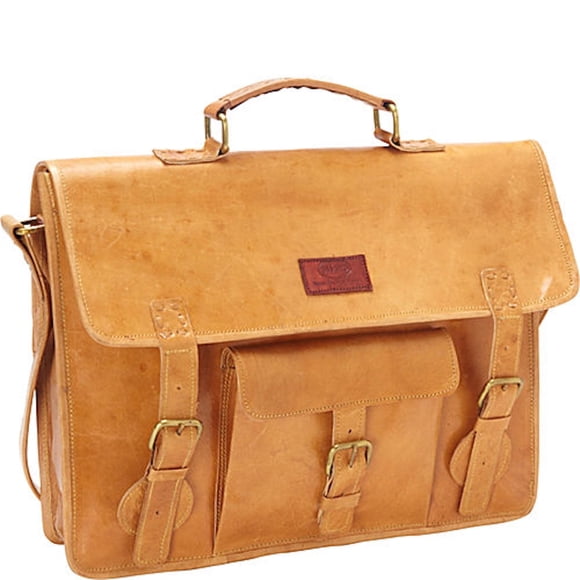 Sharo Classic Leather's Women's Leather Messenger Bag and Laptop Business Work Brief