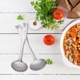 thumbnail image 4 of Mini Stainless Steel Cooking Set, EDHITNR 304 Polished Ladle Slotted Spoon Turner, Compact Space Saving Kitchen Utensils for Small Kitchens Picnic Lunch, 4 of 4