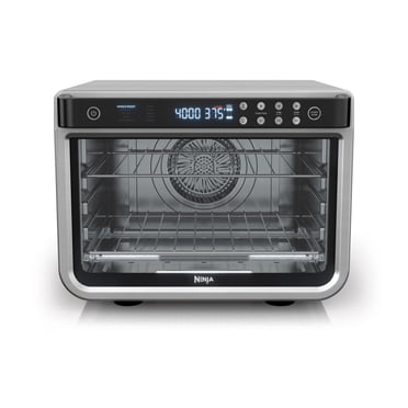 Ninja DT201C, Four à convection Pro XL Foodi 10 en 1, four à convection de comptoir de très grande capacité, four grille-pain numérique, Inoxydable, 1800W