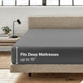 thumbnail image 3 of Bare Home 100% Organic Cotton Fitted Sheet - Percale Weave, 3 of 5