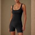 thumbnail image 2 of Yuyuzo Women Workout Jumpsuits Ribbed Square Neck 1 Piece Seamless Tank Top Sleeveless Rompers, 2 of 5