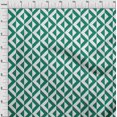 thumbnail image 4 of oneOone Georgette Viscose Teal Green Fabric Geometric Craft Projects Decor Fabric Printed By The Yard 42 Inch Wide, 4 of 4
