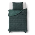 thumbnail image 1 of Mainstays Kids Dark Green Plush Ribbed Corduroy Comforter Set, Twin, 2 Pieces, 1 of 4