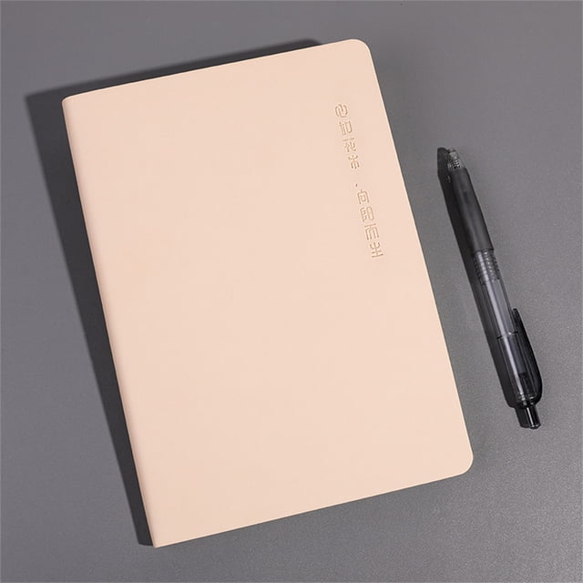 Soft Cover Notebook, Journal for Writing, Office Learning Place Supplies, Note Taking, Planner Organizer, 80 Sheets, 160 Pages, Blank Kraft Paper Cover