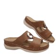 thumbnail image 2 of Styesk Womens Sandals Summer New Foreign Trade Large Size Wedge Fish Mouth Solid Color Large Size One Line Outside To Wear Beach Sandals, 2 of 7