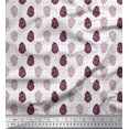 thumbnail image 1 of Soimoi Purple polyester Georgette Fabric Dot & Fruits Print Sewing Fabric Yard 52 Inch Wide, 1 of 1