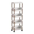 thumbnail image 2 of Birdeem Multipurpose Storage Cart with Wheels and Hooks,3-Tier Rolling Organizer Rack for Kitchen Bathroom Living Room,Space Saving Plastic Shelves Unit,Easy Assembly Mobile Storage Solution, 2 of 9