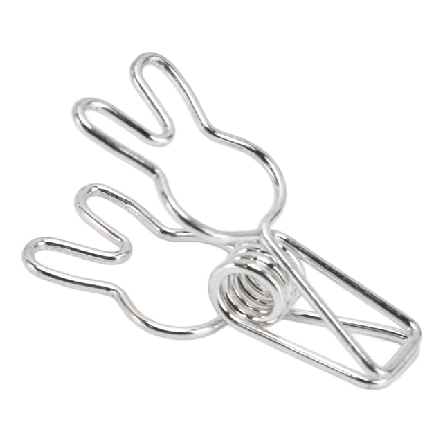 20 Pcs Pince à Ressort en Métal Creux Polyvalente, Force de Serrage Forte avec Design Creux pour Documents, Certificats, et Plus