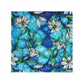 thumbnail image 1 of XZNGL Home Decor Mirror Wall Decor Pvc Lily Static Window Film No Glue Removable Stained Glass Decal, 1 of 9