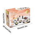 thumbnail image 2 of Makeup Toy Set For Girls With Simulation Cosmetics Accessories 7.09X4.72X2.36In Black Plastic Pretend Beauty Role Play Washable Tools Creativity Training Black, 2 of 7