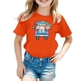 thumbnail image 4 of TZEWGL Tees For Child Cartoon Printed Round Neck Short Petal Sleeved Clothing For Infnants size 6-7T, 4 of 4