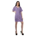 thumbnail image 3 of Moomaya Robes Décontractées pour Femmes Courtes Imprimées Robe Fluide à Col en V pour Femmes Grande Taille, 3 of 6