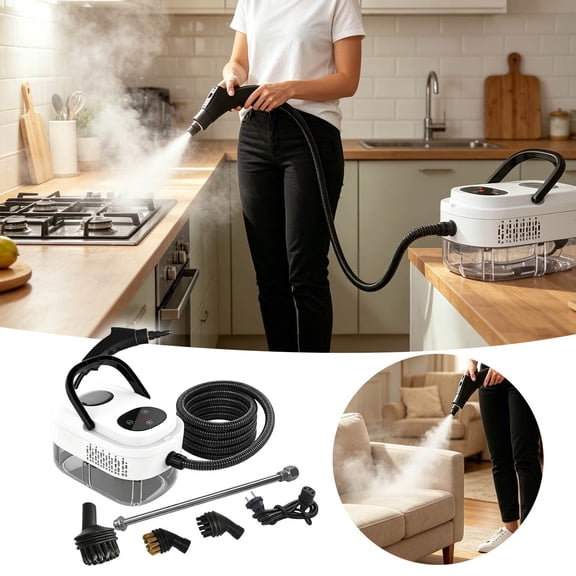 Tong High Temp Steam With 105°C Steam 15s Heat Up 99.9% Without Chemicals Six Adjustable Levels Large 1100ml Tank For Cleaning