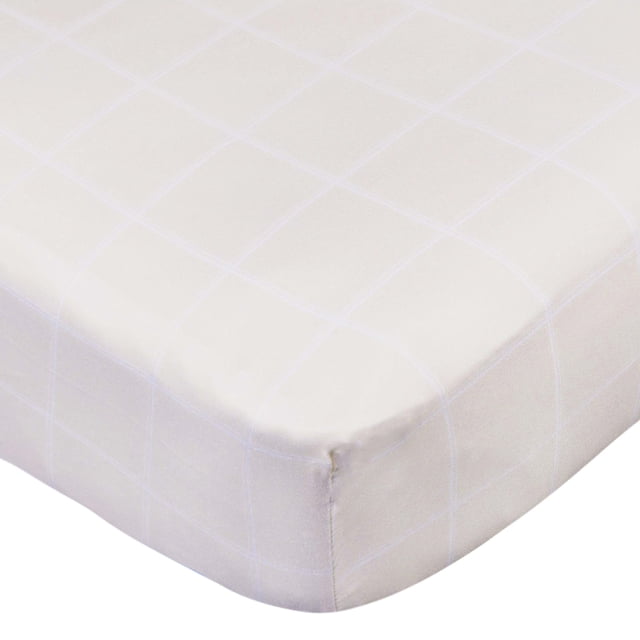 Gerber one pack Knit Crib Sheet Retro Floral Beige