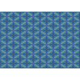 thumbnail image 1 of Ahgly Company Machine Washable Indoor Rectangle Transitional Sapphire Blue Area Rugs, 2' x 4', 1 of 7