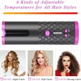 thumbnail image 4 of POINTERTECK Automatic Curling Iron   Cordless Hair Curlers with Adjustable Temps & Timers  Ceramic Barrel Auto Wave Wand  Portable Rotating Curling Wand Hair Styling Tool for Travel, 4 of 6