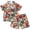 Hot Pink, variant on Nwiuh Boys Hawaiian Shirt and Short Set Beach Shirts for Kids Printed Casual Outfit 2 Piece with Pocket 2-13 Years (Yellow, 2-3 Years)