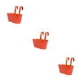 thumbnail image 2 of relayinert Outdoor Hanging Pots For Plants Practical And Beautiful Solution Detachable orange red 3Set, 2 of 6