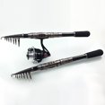 thumbnail image 1 of Telescopic Fishing Rod Saltwater Travel Spinning Fishing Rods Poles Retractable Fishing Pole Rods, 1 of 8
