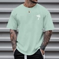 thumbnail image 2 of Kcodviy Homme Été Plage Petit Papier de Transfert Thermique pour T-Shirts T-Shirt Imprimé Arbre T-Shirt Soutien-Gorge Blouse Manche Courte O T-Shirts Hommes Col Hauts T-Shirt, 2 of 3