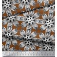 thumbnail image 3 of Soimoi Polyester Crepe Fabric Mandala Kaleidoscope Print Sewing Fabric Yard 52 Inch Wide, 3 of 3
