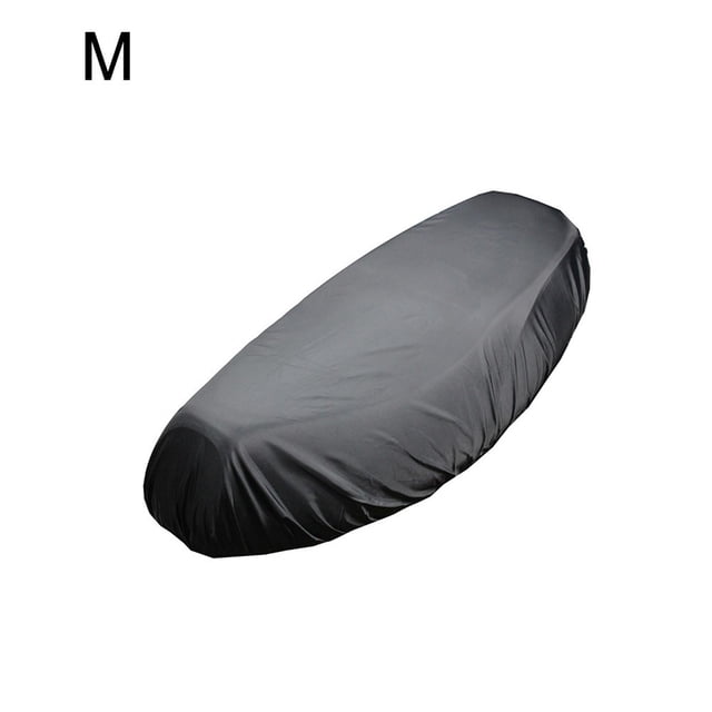 Motorcycle Rain Seat Cover Universal Flexible Waterproof Saddle Cover Black