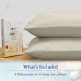 thumbnail image 3 of California Design Den 100% Cotton Pillowcases, Pillow Case Set of 2, Luxury 400 Thread Count Sateen Pillowcases, Match with Our 400 Thread Count Sheets, 3 of 8