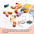 thumbnail image 3 of Pill Box Home Daily Sealed Case Separation 4 Compartments PP Organizer Tablets Holder Dusproof Waterproof Damproof Container Brown, 3 of 7