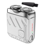 Chmadoxn Beard Shaver Mini And Portable Suitcase Shaver Mini And Portable Suitcase Double-Ring Magnetic Cutter Men's Favorite Portable Mini Shaver Electric shavering
