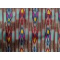 thumbnail image 4 of oneOone Coton Popeline Tissu Rayé Ikat Tissu Imprimé 1 Yard 42 Inch Wide, 4 of 4