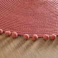 thumbnail image 2 of Set de table rond Mainstays Mars Pom Pom, 38,1 rond, brique, 1 pièce, 2 of 4