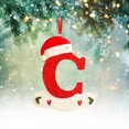 thumbnail image 3 of XZNGL Christmas Little Red Hat Letter Pendant DIY Writable Name 26 Letter Pendant 5PCS, 3 of 8