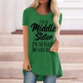 thumbnail image 2 of Pompotops Femmes Mode Casual Chemises Manches Courtes Tee Tops Tunique Blouse, 2 of 4