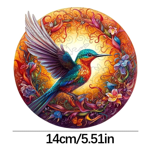 Meitianfacai Wooden Bird Puzzle, Unique Puzzle For Adults, Bird Design Puzzle, Wooden Puzzle, Bird Round Wooden Puzzle Gift, Home Games And Decoration