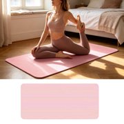 MKHSQHDG Today's Deals Yoga Mat 10Mm Thick with Strap Training Mat Elastic Mat Suitable for and Muscle Stretching Exercises (183 * 61 * 1Cm)