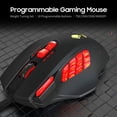 thumbnail image 3 of Amdohai Souris de Jeu Programmable Souris Ergonomique 4000DPI 18 Boutons Programmables / 4 Niveaux de DPI Réglables / Réglage de Poids Ensemble Bleu, 3 of 8