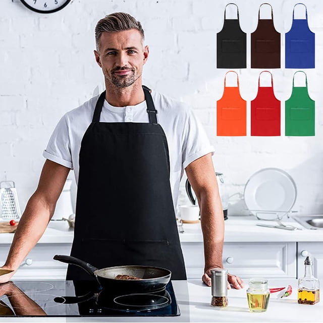 Iumwxz Apron for Women Aprons for Women with Pockets Mens Apron Chef Apron Cleaning Experiments Long Life Kitchen Apron for Men Chef Apron Green Up to 45% Off