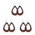 thumbnail image 3 of QualitChoice Leopard Print Earrings Body Decoration Water Drop Ear Dangles Birthday Gift Type 4 3Set, 3 of 6