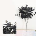 thumbnail image 5 of Artificial Flower Eucalyptus Leaves Branches Bulk Fall Orange Faux Greenery Black, 5 of 5