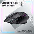 thumbnail image 3 of Logitech G502 X PLUS LIGHTSPEED Wireless RGB Gaming Mouse - Optical mouse with LIGHTFORCE hybrid switches - Black, 3 of 4