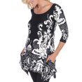 thumbnail image 3 of White Mark Women's Maternity 3/4 Sleeve Yanette Tunic Top, 3 of 5