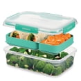 thumbnail image 4 of Sistema To Go Stax Leakproof Food Storage Container, 2.2 L, Airtight, Stackable, Easy Locking Clips, BPA-Free, Blue OR Teal (Colour Not Selectable), 4 of 6