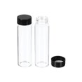 thumbnail image 1 of Uxcell Bouteille de Rangement en Verre pour Réactif 40 ml, Bouchon Rond en Plastique à Vis pour Laboratoire et Maison, Transparent, Lot de 12, 1 of 5