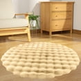thumbnail image 1 of Rkxzt Tapis Ronds Tapis de Chambre Doux Pelucheux Moelleux Tapis Rond Style Moderne Tapis Salon Table Basse Tapis de Sofa, 1 of 6