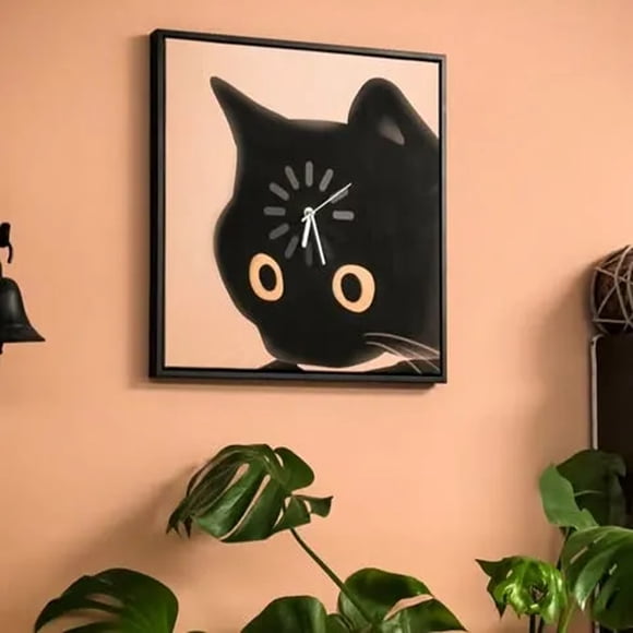 Clock,Brain Overload Thinking Pack Clock Cute Expression Clock Lovely Clock Suitable For Hanging At Home