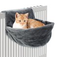 thumbnail image 1 of MesaSe Cat Plush Radiator Bag Soft Cat Hanging Bed with Strong and Durable Iron Frame Warm and Cosy Cat Hanging Hammock Style Home Cradle for Small Pets Kitten Puppy Dog (White), 1 of 7