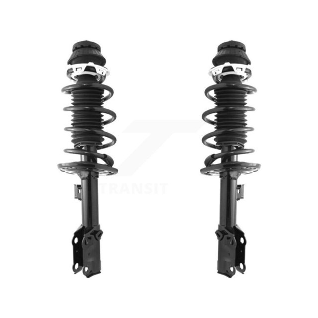 Transit Auto Front Complete Suspension Shocks Strut and Coil Spring Mount Assemblies Kit for Car 2006-2008 Honda Fit - Left Right Side (Driver Passenger) K78A-100335